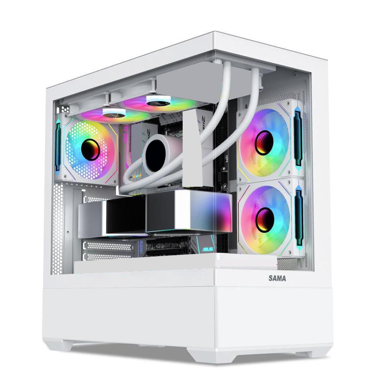 Zonic Legacy Gaming PC - Liquid Cooled Intel Core i7 12700k, GeForce RTX 4070 Super DLSS - AI Powered Performance, 64GB DDR5, 2TB NVME M.2 SSD, Windows 11