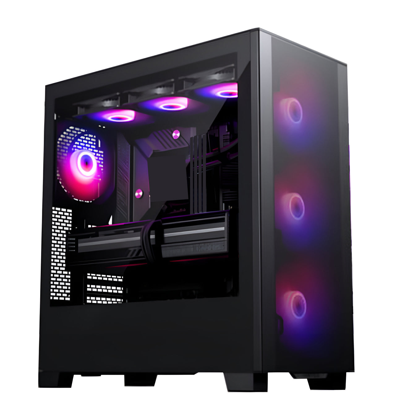 Zonic Epic Gaming PC - Liquid Cooled AMD Ryzen 9 7900X, DLSS - AI Powered Performance, 64GB DDR5, 2TB M.2SSD + 4TB HDD, Windows 11